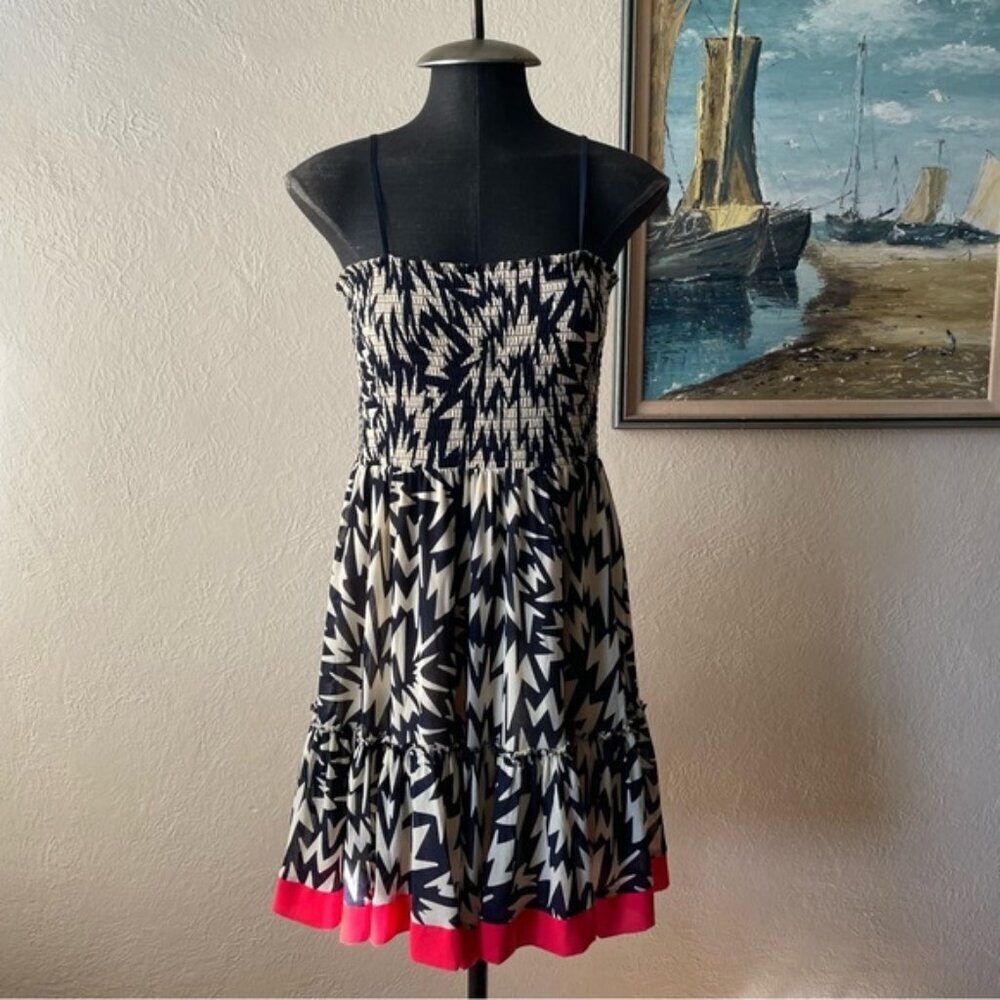 Juicy Couture Zig Zag Pattern Spaghetti String Dr… - image 1